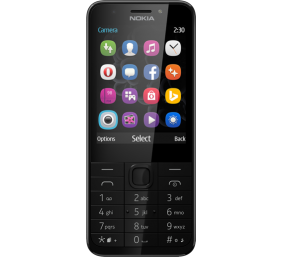 Nokia | 230 | Dark Silver | 2.8 " | TFT | 240 x 320 | 16 MB | N/A MB | Dual SIM | Mini-SIM | Bluetooth | 3.0 | USB version microUSB 1.1 | Built-in camera | Main camera 2 MP | Secondary camera 2 MP | 1200 mAh