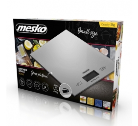 Mesko | Kitchen Scales | MS 3145 | Maximum weight (capacity) 5 kg | Graduation 1 g | Display type LCD | Silver