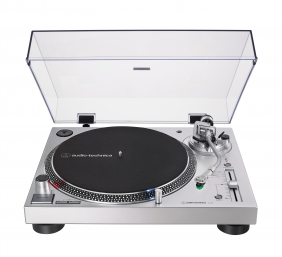 Audio Technica AT-LP120XUSB Turntable, Direct-Drive (Analog & USB), Silver Audio Technica