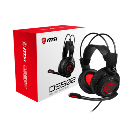 MSI DS502 Gaming Headset, Wired, Black/Red MSI DS502 Gaming Headset Wired N/A