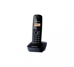 Panasonic | Cordless | KX-TG1611FXH | Built-in display | Caller ID | Black | Phonebook capacity 50 entries | Wireless connection