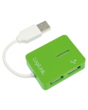 Logilink USB 2.0 Hub 4-Port, Smile, Green