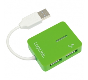 Logilink | USB 2.0 Hub 4-Port, Smile, Green