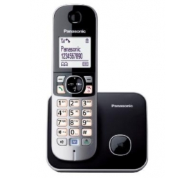 Panasonic | Cordless | KX-TG6811FXB | Built-in display | Caller ID | Black | Conference call | Phonebook capacity 120 entries | Speakerphone | Wireless connection