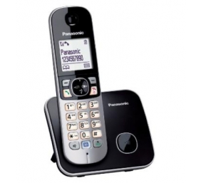Panasonic | Cordless | KX-TG6811FXB | Built-in display | Caller ID | Black | Conference call | Phonebook capacity 120 entries | Speakerphone | Wireless connection