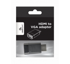 Gembird | HDMI to VGA adapter, single port | Black | HDMI | VGA
