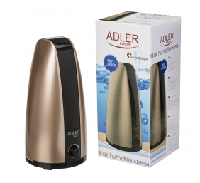 Humidifier | Adler | AD 7954 | Ultrasonic | 18  W | Water tank capacity 1 L | Suitable for rooms up to 25 m² | Humidification capacity 100 ml/hr | Gold