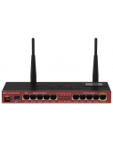 MikroTik Router RB2011UIAS-2HND-IN 802.11n, 10/100/1000 Mbit/s, Ethernet LAN (RJ-45) ports 10, Antenna type External, 1xUSB