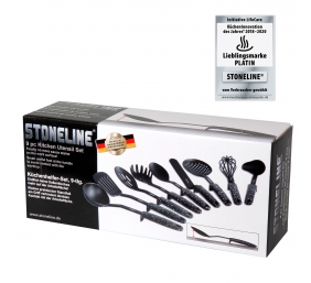 Stoneline | Kitchen utensil set | 9 pc(s) | Dishwasher proof | black