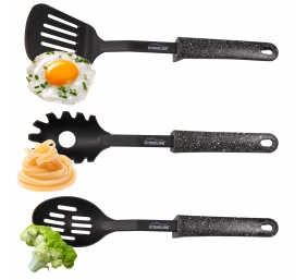 Stoneline | Kitchen utensil set | 9 pc(s) | Dishwasher proof | black