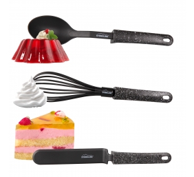 Stoneline | Kitchen utensil set | 9 pc(s) | Dishwasher proof | black