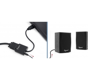 Cablexpert | HDMI to VGA and audio adapter cable
