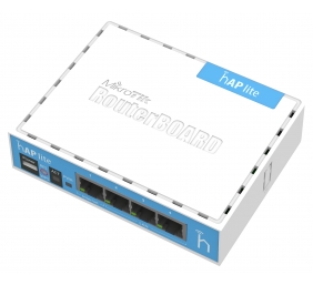 MikroTik | hAP Lite Classic | RB941-2nD | 802.11n | 10/100 Mbit/s | Ethernet LAN (RJ-45) ports 4 | Mesh Support No | MU-MiMO No | No mobile broadband | Antenna type Internal | 1xUSB | 12 month(s)