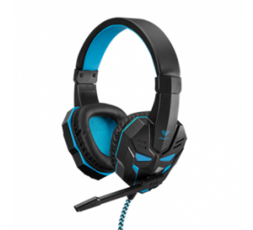 Aula 3.5 mm, Prime Basic Gaming Headset, Black/blue, Built-in microphone