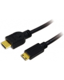 Logilink HDMI to Mini HDMI High Speed CH0021 HDMI Cable, Black, 1 m