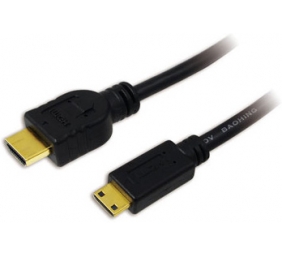 Logilink | Black | HDMI male (type A) | Mini-HDMI (Type C) male | HDMI to Mini HDMI High Speed | HDMI to HDMI | 1 m