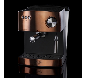 Adler | Espresso coffee machine | AD 4404cr | Pump pressure 15 bar | Built-in milk frother | Semi-automatic | 850 W | Cooper/ black