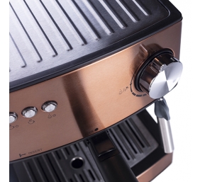 Adler | Espresso coffee machine | AD 4404cr | Pump pressure 15 bar | Built-in milk frother | Semi-automatic | 850 W | Cooper/ black