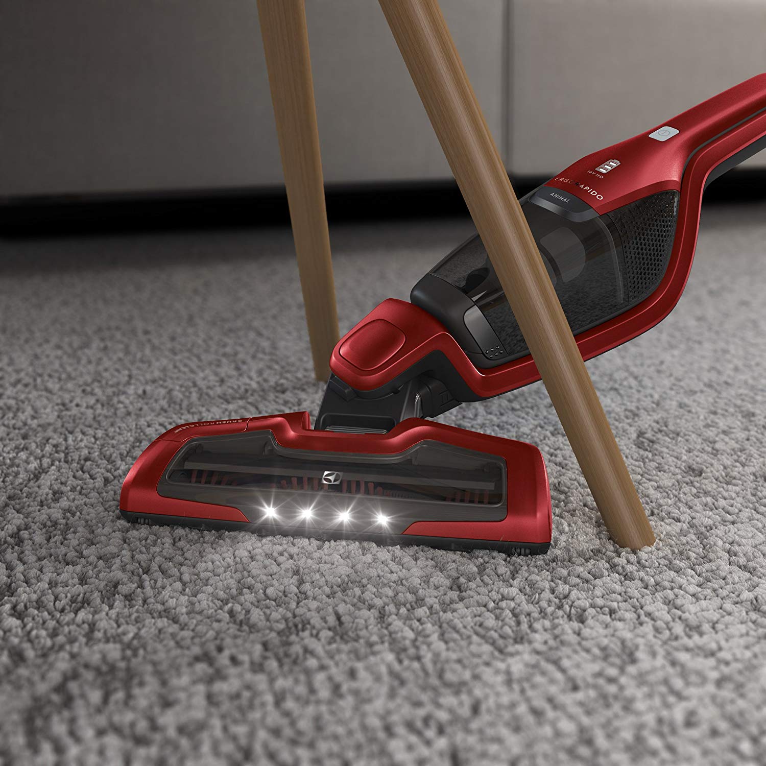 Electrolux Ergorapido 2 in 1 vacuum cleaner EER7ANIMAL Battery warranty 24 month(s), Handstick 2in1, Red, 0.5 L, 79 dB, Cordless, 18 V, 45 min