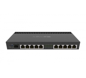 Mikrotik Wired Ethernet Router RB4011iGS+RM, Quad-core 1.4Ghz CPU, 1GB RAM, 512 MB, 1xSFP+, 1xSerial console port, PCB Temperature and Voltage Monitor, IP20, Cage and Desktop Case with Rack Ears, RouterOS L5 MikroTik | Enthernet Router | RB4011iGS+RM | No