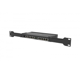 Mikrotik Wired Ethernet Router RB4011iGS+RM, Quad-core 1.4Ghz CPU, 1GB RAM, 512 MB, 1xSFP+, 1xSerial console port, PCB Temperature and Voltage Monitor, IP20, Cage and Desktop Case with Rack Ears, RouterOS L5 | Enthernet Router | RB4011iGS+RM | No Wi-Fi | 