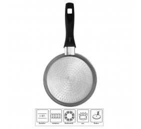 Stoneline 6754 Frying Pan, 18 cm, Gas, electric, ceramic, induction, Anthracite, Non-stick coating, Fixed