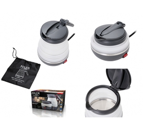 Adler | Travel kettle | AD 1279 | Electric | 750 W | 0.6 L | Silicon | White