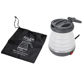 Adler | Travel kettle | AD 1279 | Electric | 750 W | 0.6 L | Silicon | White