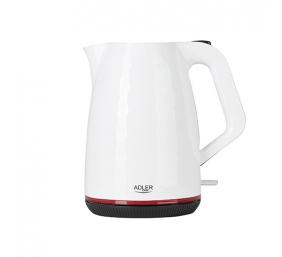 Adler | Kettle | AD 1277 | Standard | 2200 W | 1.7 L | Plastic | 360° rotational base | White