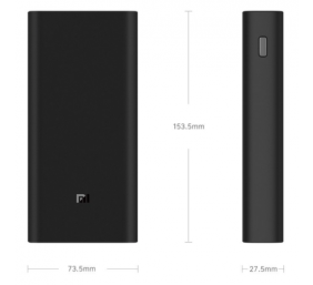 Xiaomi Mi Power Bank 3 Pro VXN4254GL 20000 mAh, Black