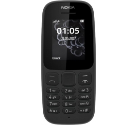 Nokia 105 (2019) TA-1174 Black, 1.77 ", TFT, 120 x 160 pixels, 4 MB, 4 MB, Dual SIM, USB version microUSB