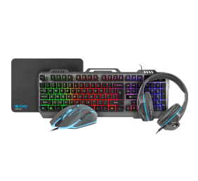 FURY GAMING COMBO SET 4IN1, KEYBOARD + MOUSE + HEADPHONES +MOUSEPAD, US LAYOUT