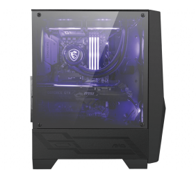MSI MAG FORGE 100M PC Case, Mid-Tower, USB 3.2, Black | MSI | MAG FORGE 100M | Black | ATX | Power supply included No