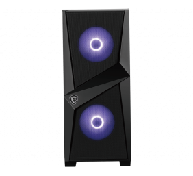 MSI MAG FORGE 100M PC Case, Mid-Tower, USB 3.2, Black | MSI | MAG FORGE 100M | ATX | Black