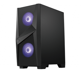 MSI MAG FORGE 100M PC Case, Mid-Tower, USB 3.2, Black | MSI | MAG FORGE 100M | ATX | Black