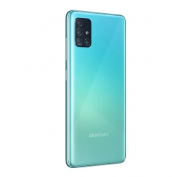 Samsung Galaxy A51 Blue, 6.5 ", Super AMOLED, 1080 x 2400, Exynos, 9611, Internal RAM 4 GB, 128 GB, microSD, Dual SIM, Nano-SIM, 3G, 4G, Main camera 48+12+5+5 MP, Secondary camera 32 MP, Android, 10.0, 4000 mAh