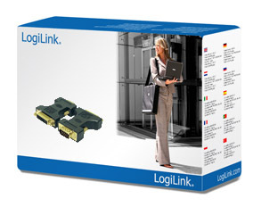 LogiLink® DVI Adapter DVI-I female - VGA DSUB male  | Logilink | Vga to dvi adapter | Black | HD DSUB 15-pin male | DVI-D (24+5) female