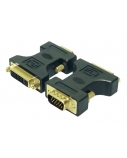 LogiLink® DVI Adapter DVI-I female - VGA DSUB male  | Logilink | Vga to dvi adapter | Black | HD DSUB 15-pin male | DVI-D (24+5) female