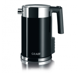 Kettle GRAEF. WK 702 With electronic control, Stainless steel, Black, 2000 W, 360° rotational base, 1.5 L