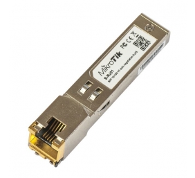 MikroTik | S-RJ01 | SFP | Copper | RJ-45 | 10/100/1000 Mbit/s | Maximum transfer distance 100 m | 0 to +85C