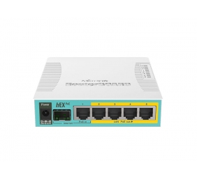Mikrotik Wired Ethernet Router RB960PGS, hEX PoE, CPU 800MHz, 128MB RAM, 16MB, 1xSFP, 5xGigabit LAN, 1xUSB, Power Output On ports 2-5, Ourput: 1A max per port; 2A max total, RouterOS L4 MikroTik | hEX PoE Router | RB960PGS | No Wi-Fi | 10/100/1000 Mbit/s 