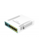 Mikrotik Wired Ethernet Router RB960PGS, hEX PoE, CPU 800MHz, 128MB RAM, 16MB, 1xSFP, 5xGigabit LAN, 1xUSB, Power Output On ports 2-5, Ourput: 1A max per port; 2A max total, RouterOS L4 | hEX PoE Router | RB960PGS | No Wi-Fi | 10/100/1000 Mbit/s | Etherne