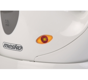 Mesko Cordless Kettle mini MS 1249  Standard kettle, Plastic, White, 760 W, 0.6 L,