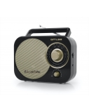Muse | Portable radio | M-055RB | AUX in | Black/Gold