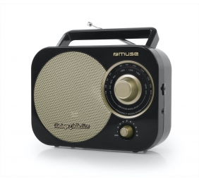 Muse | Portable radio | M-055RB | AUX in | Black/Gold