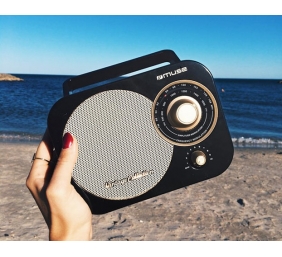 Muse | Portable radio | M-055RB | AUX in | Black/Gold