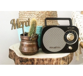 Muse | Portable radio | M-055RB | AUX in | Black/Gold