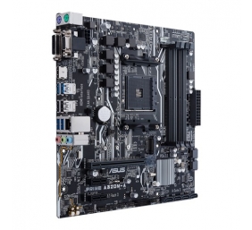 Asus PRIME A320M-A Processor family AMD, Processor socket AM4, DDR4-SDRAM 2133,2400,2666,2933,3200 MHz, Memory slots 4, Supported hard disk drive interfaces M.2, Number of SATA connectors 6, Chipset AMD A, Micro ATX