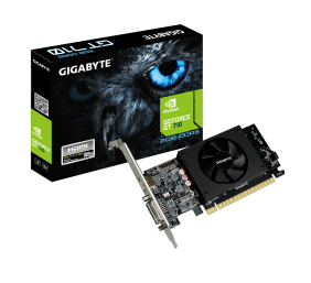 Gigabyte | Low Profile | NVIDIA | 2 GB | GeForce GT 710 | GDDR5 | Cooling type Active | HDMI ports quantity 1 | PCI Express 2.0 | Memory clock speed 5010 MHz | Processor frequency 954 MHz