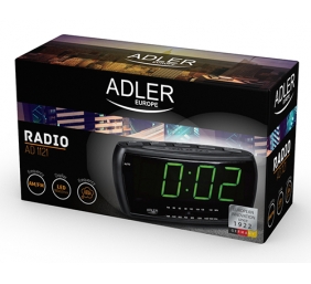 Adler | AD 1121 | Alarmclock Radio | Black | Alarm function